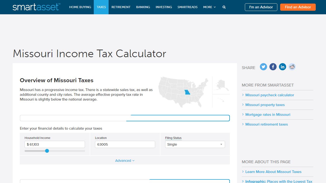 Missouri Income Tax Calculator - SmartAsset